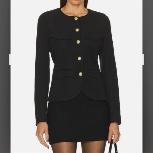 NWT Veronica Beard Kensington Knit Fitted Jacket in White Size L - Picture 12 of 13